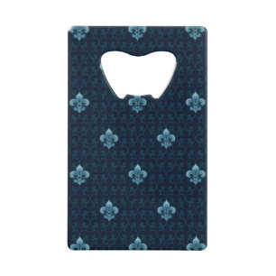 Fleur De Lis Pattern Wallet Bottle Opener