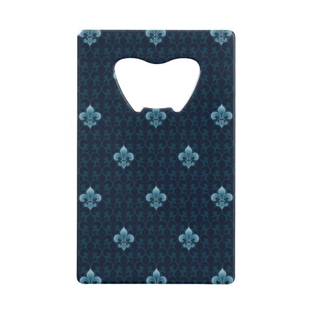 Fleur De Lis Pattern Wallet Bottle Opener (Front)
