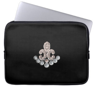 Fleur De Lis-pearls Laptop Sleeve