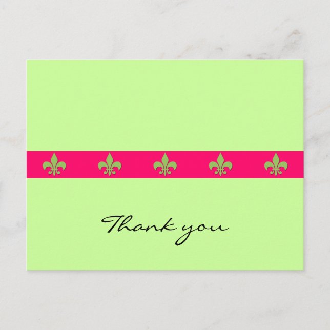 Fleur de lis postcard (Front)