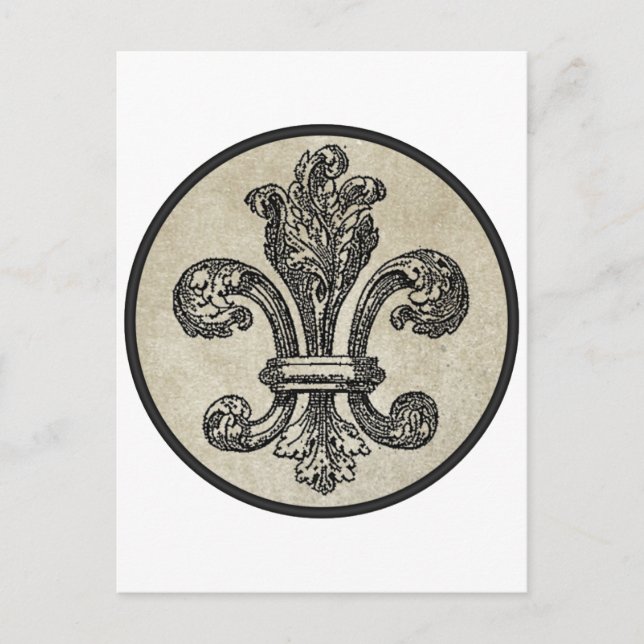 Fleur de Lis Postcard (Front)