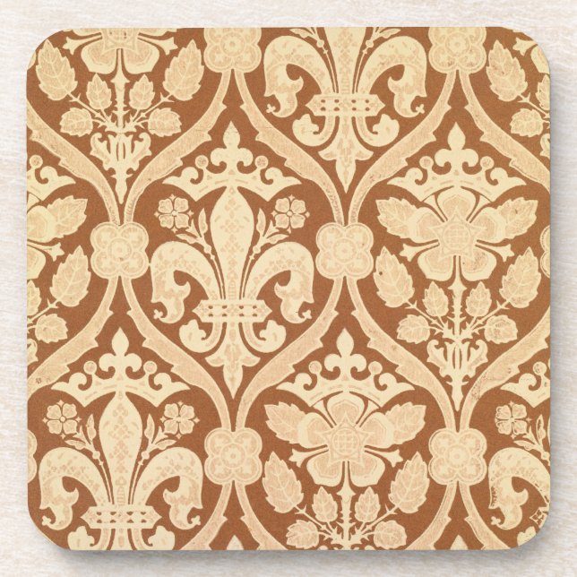 'Fleur-de-Lis', reproduction wallpaper designed by Coaster (Front)