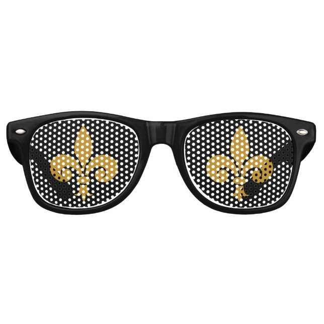 Fleur de Lis Retro Sunglasses (Front)