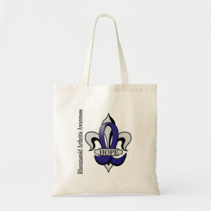 Fleur De Lis Rheumatoid Arthritis Hope Tote Bag