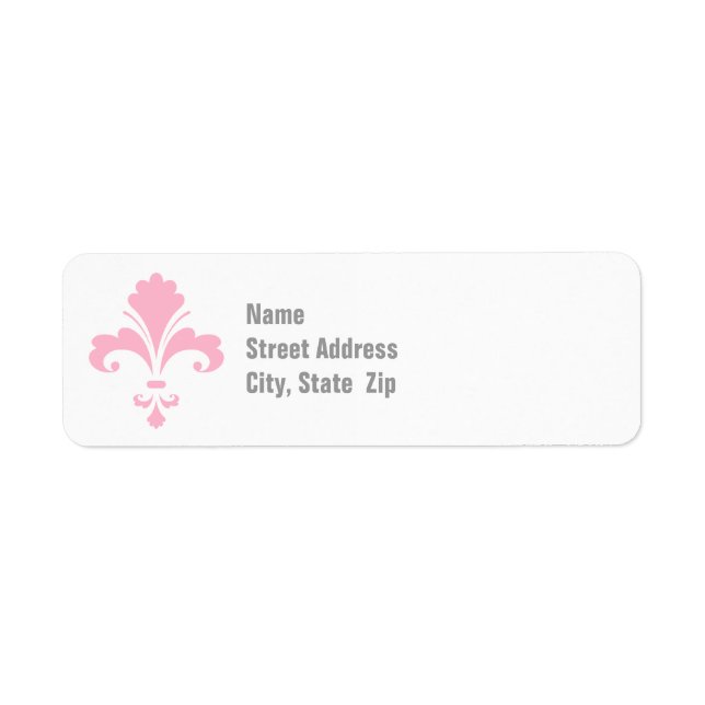 Fleur de lis rose clair (Devant)