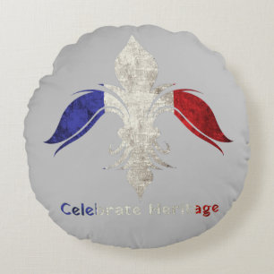 Fleur-de-Lis Round Pillow