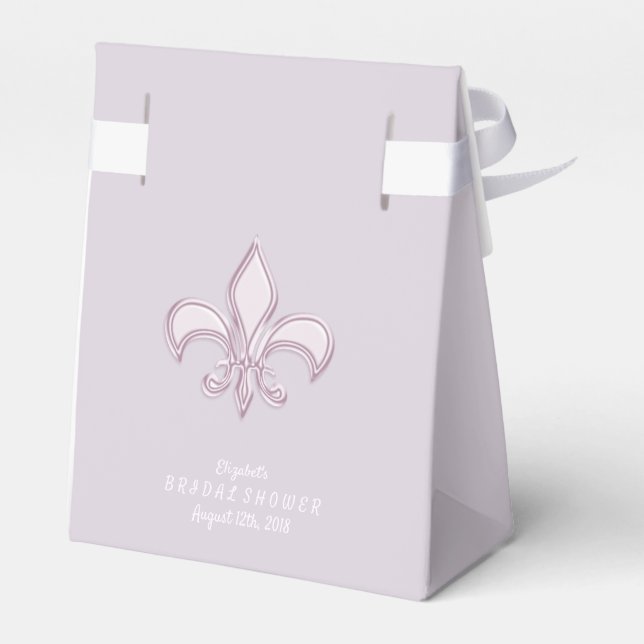 Fleur De Lis. Royal design Favor Box (Back Side)