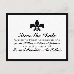 Fleur de Lis Save the Date