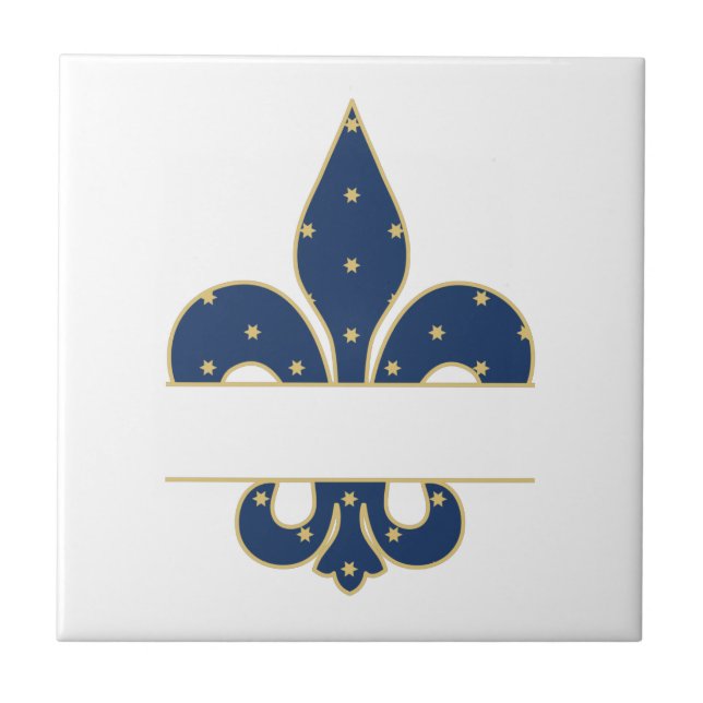 Fleur-de-lis Split Tile (Front)
