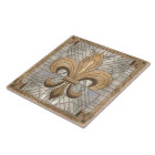 Fleur-de-lis - Stained glass mosaic art