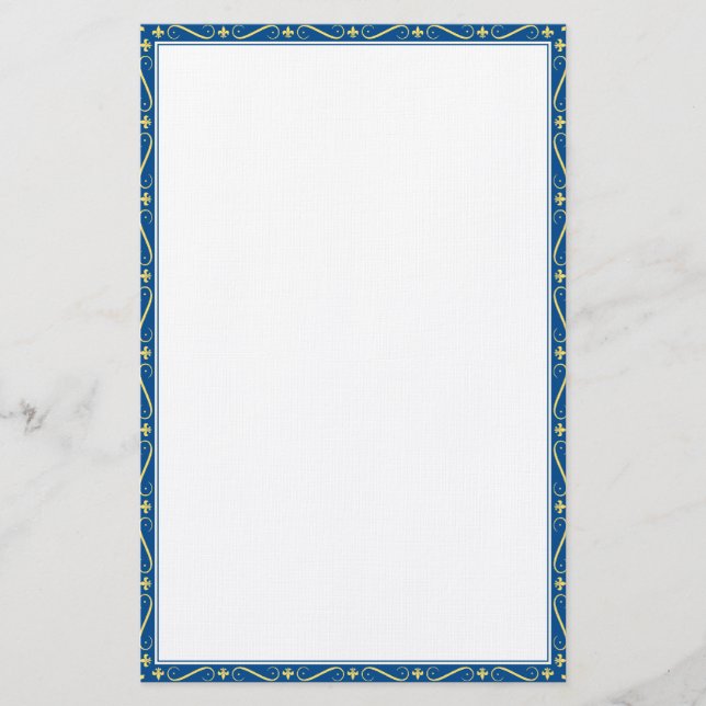 Fleur De Lis Stationery (Front)