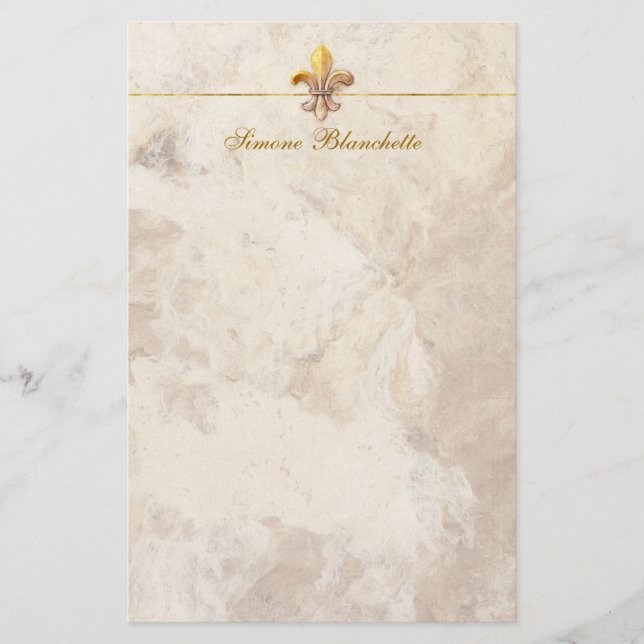 Fleur-de-lis Stationery (Front)