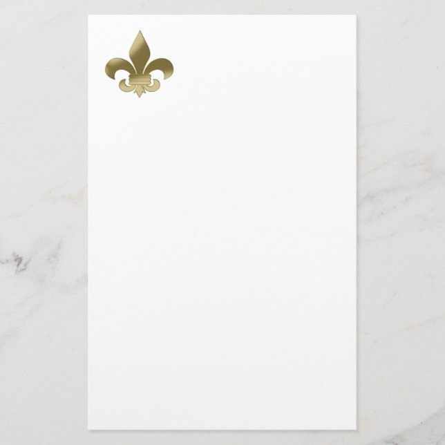 Fleur de Lis Stationery (Front)
