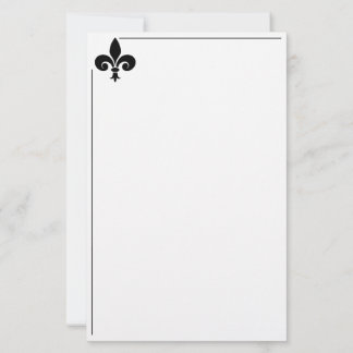 Fleur De Lis Stationery Paper