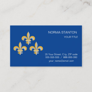 Fleur de Lis symbol Business Card