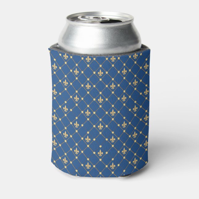 Fleur de Lis symbol Can Cooler (Can Back)