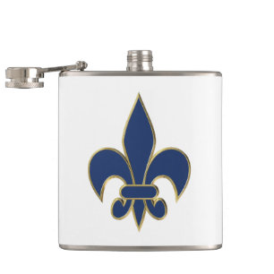 Fleur de Lis symbol Hip Flask