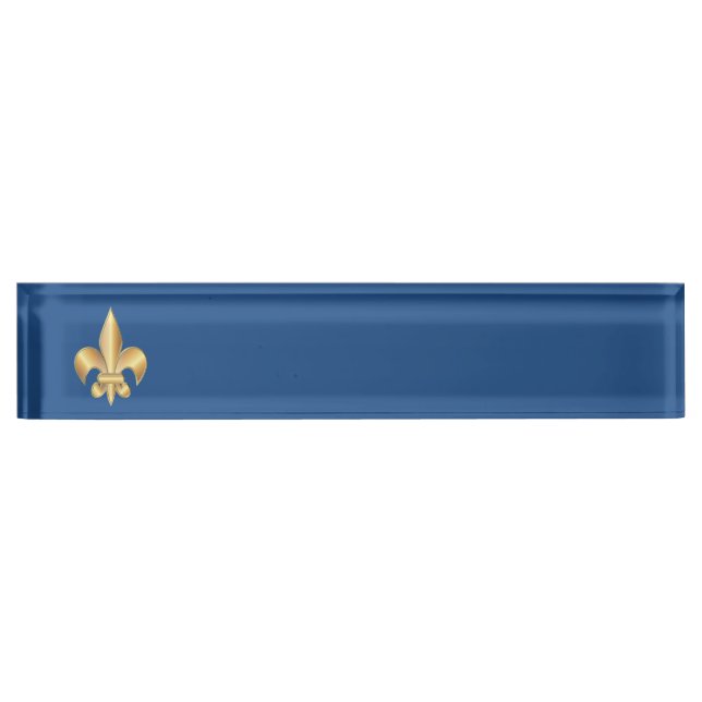 Fleur de Lis symbol Nameplate (Front)