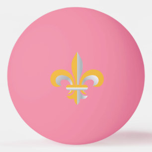 Fleur de Lis symbol Ping Pong Ball
