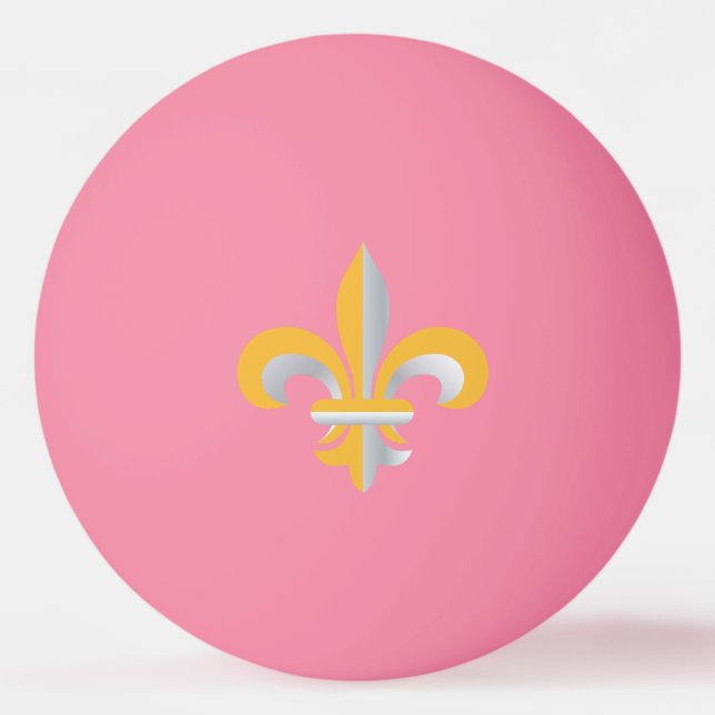 Fleur de Lis symbol Ping Pong Ball (Front)