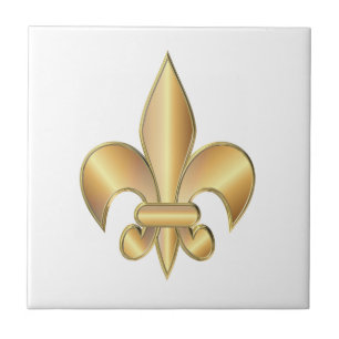 Fleur de Lis symbol Tile