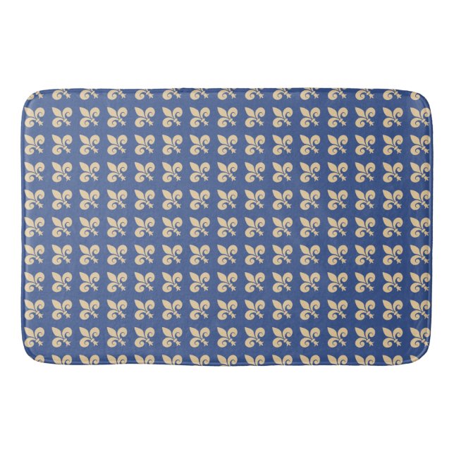 Fleur-de-lis symbols bath mat (Front)
