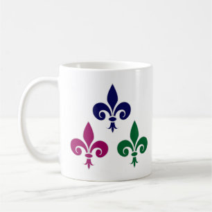 Fleur-de-lis symbols coffee mug