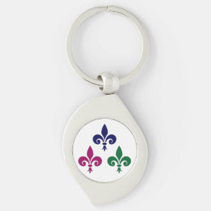 Fleur-de-lis symbols keychain