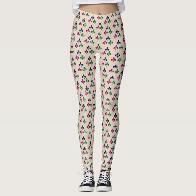 Fleur-de-lis symbols leggings (Front)