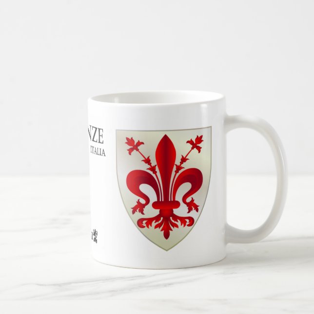 Fleur de lis tasse de café de Florence, Italie | (Droite)