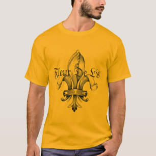 Fleur De Lis Tattoo T-shirt -  Customized