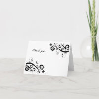 fleur de lis thank you card