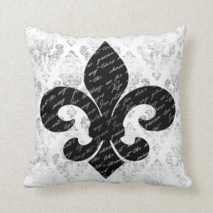 Fleur De Lis Throw Pillow
