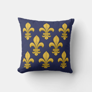 Fleur-de-lis Throw Pillow