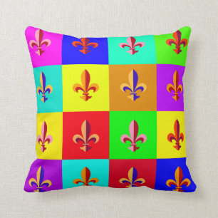 Fleur-de-lis Throw Pillow