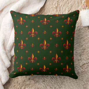Fleur De Lis Throw Pillow