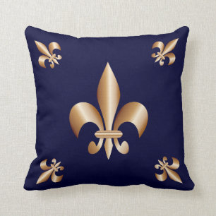 Fleur de lis throw pillow