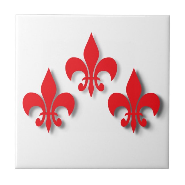 Fleur de Lis Tile (Front)