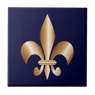 Fleur de lis tile