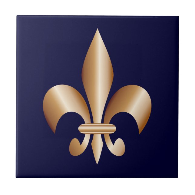 Fleur de lis tile (Front)