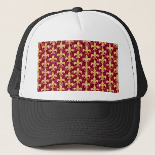 Fleur de lis trucker hat