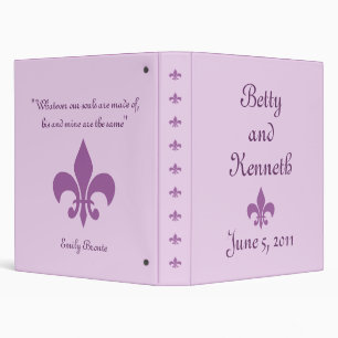 Fleur de Lise Binder in Lilacs