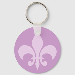 Fleur de Lise dans le porte-clés lilas