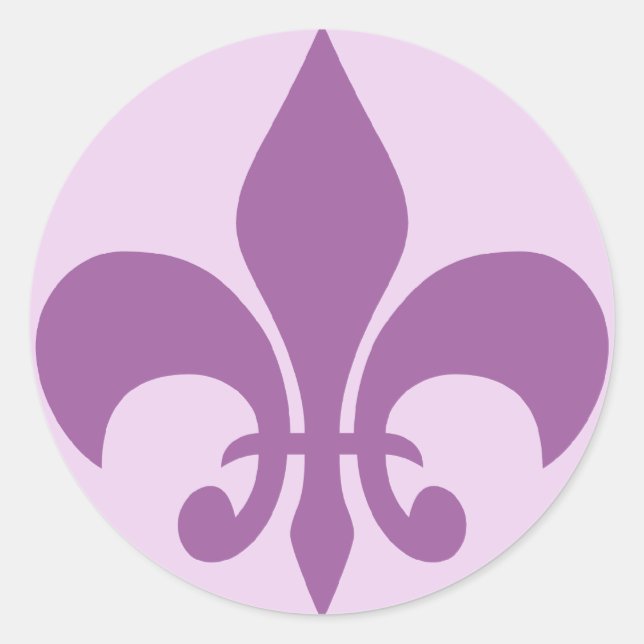 Fleur de Lise Sticker in Lilacs (Front)