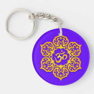 Fleur de Lotus bleue et jaune OM