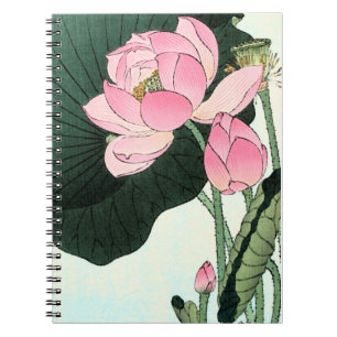 Fleur de Lotus japonais - Carnet d'art Vintage