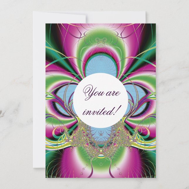 Fleur-de-luce Personalized Invites - Customized (Front)