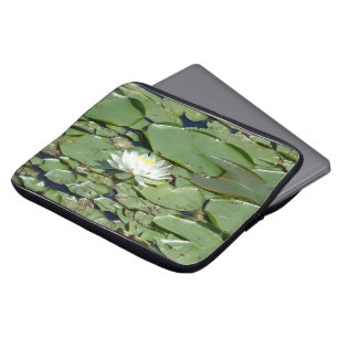 Fleur de lys blanc housse pour ordinateur portable