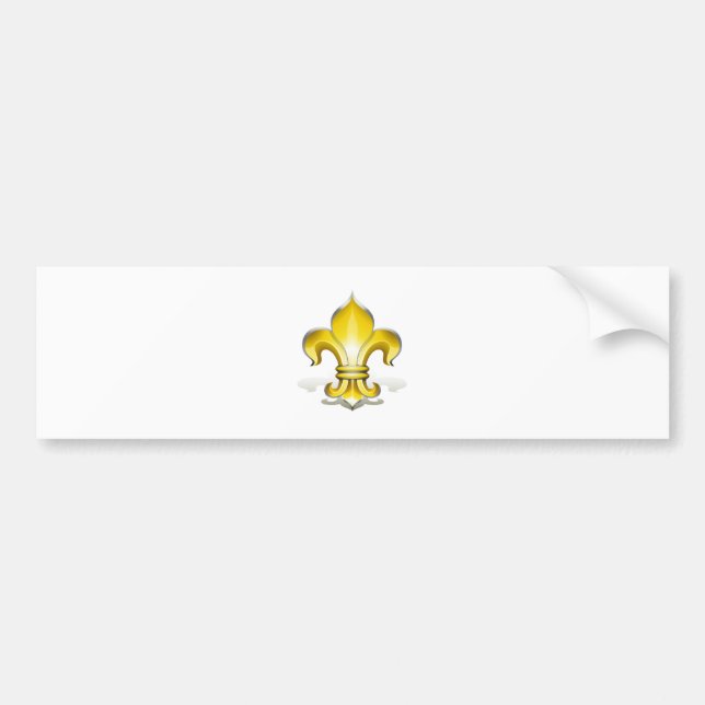 Fleur de Lys Bumper Sticker (Front)