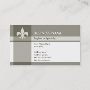 fleur de lys business card